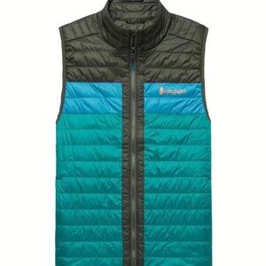 Cotopaxi Men's Turquoise, Blue, and Charcoal Vest